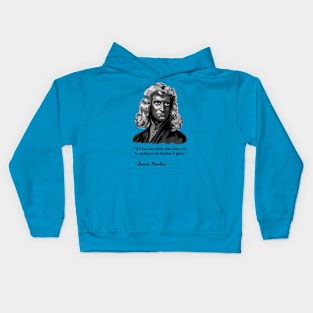 Isaac Newton Portrait Kids Hoodie